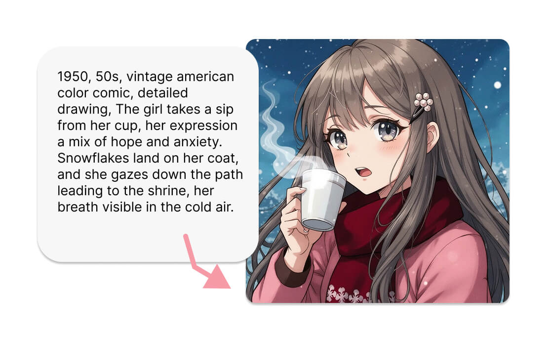 Create stunning single-panel comics instantly